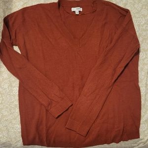 Burnt orange sweater